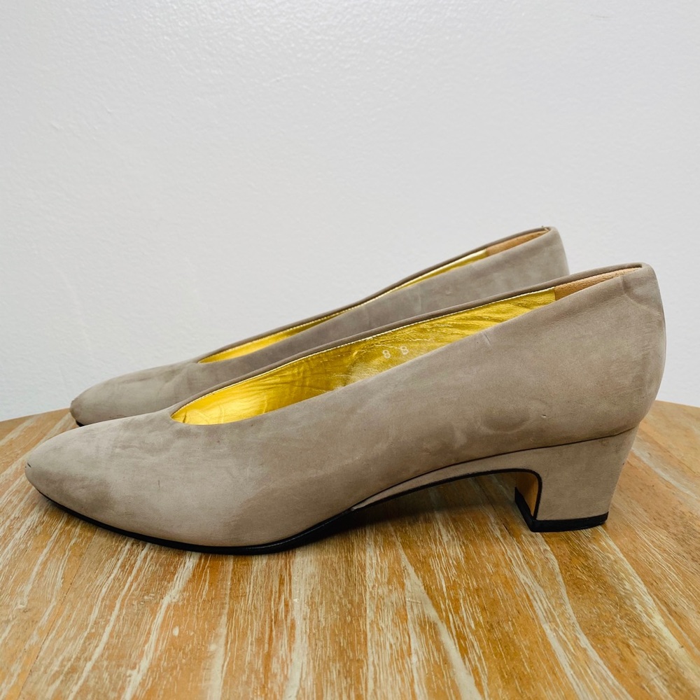 Joan and David Vintage Suede Heels